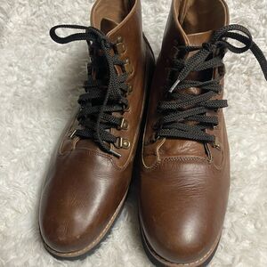 American Eagle outfitters Men’s leather Brown lace up boots Size 12